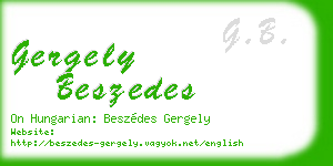 gergely beszedes business card